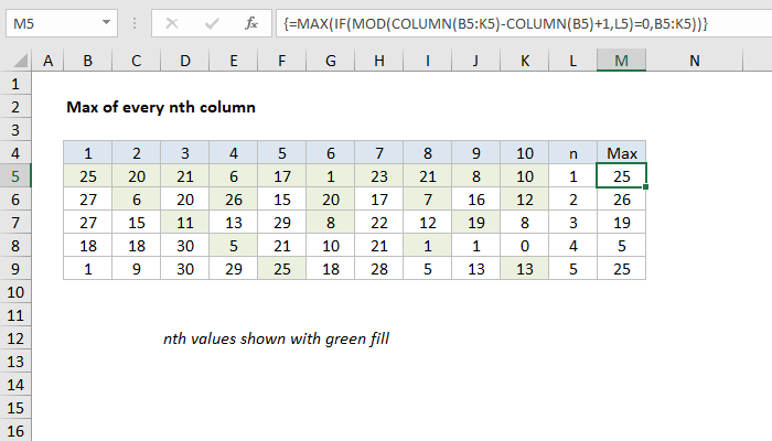 excel-formula-max-of-every-nth-column-exceljet